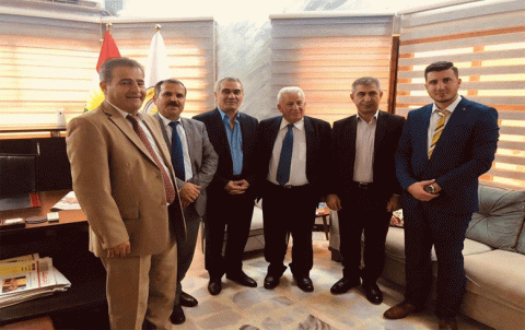 şandek ji Encumena Efrînê seredana ofîsa Peywendiyên Nişitîmanî ya PDK-S kir