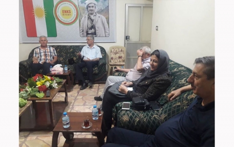 وفد من قيادة المنظمة الآثورية الديمقراطية يزور مقر الـENKS بقامشلو