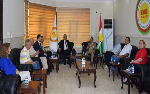 ممثلية ENKS بإقليم كوردستان تستقبل وفداً من فيدراسيون منظمات المجتمع المدني - كوردستان سوريا