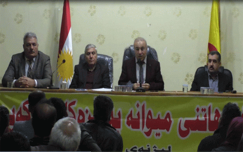 Dr. Abdel Hakim Bashar presents a political lecture for the Kasnazan organization of the PDK-S Dr. Abdel Hakim Bashar presents a political lecture for the Kasnazan organization of the PDK-S