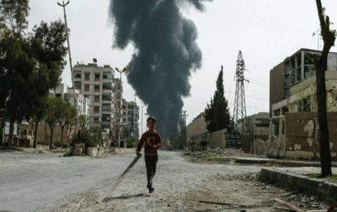 من قصف حلب بالغازات السامة؟ من قصف حلب بالغازات السامة؟