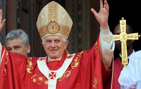 The departure of former Pope Benedict XVI