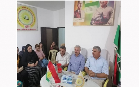 The PDK-S general organization officer meets the fifth and sixth branches of a women's organization in Derik The PDK-S general organization officer meets the fifth and sixth branches of a women's organization in Derik