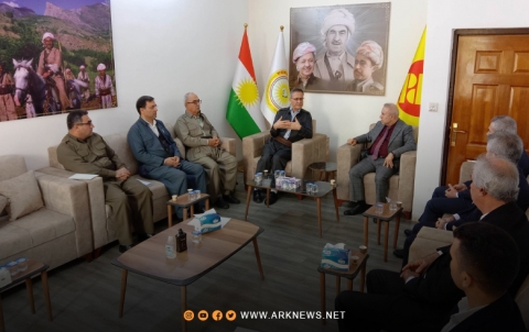 A delegation from PDKÎ meets a delegation from ENKS at the PDK-S office in Erbil