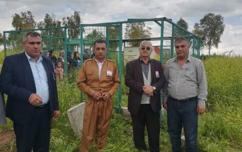 Kawergosik .. the commemoration of the fourth anniversary of the martyrdom of the Peshmerga Ramadan Hasi