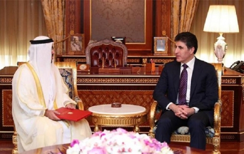نيجيرفان بارزاني يجتمع بالقنصل الجديد لدولة الإمارات نيجيرفان بارزاني يجتمع بالقنصل الجديد لدولة الإمارات