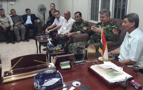 Şandek ji Leşkerê Roj seredana ofîsa rêxistina Domîz ya Partiya Demokrata Kurdistan- Sûriya kir 