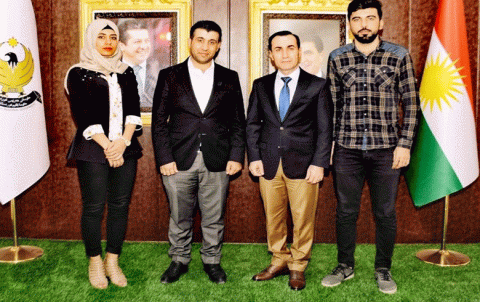 A SYUDK-W delegation visits the Education Directorate of rural Erbil
