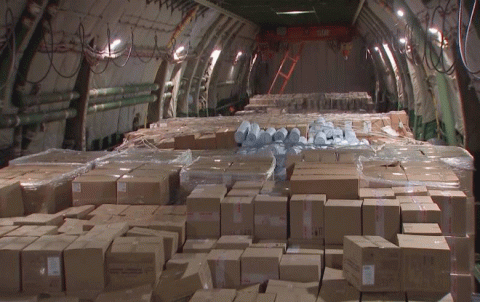 مساعدات طبية روسية إلى أمريكا