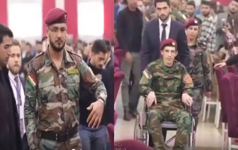 Duhok .. Sê Pêşmergeyên Leşkerê Roj hatin xelatkirin Duhok .. Sê Pêşmergeyên Leşkerê Roj hatin xelatkirin