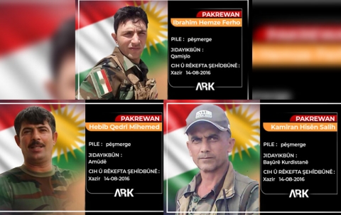 The fifth anniversary of the martyrdom of three of Roj Peshmerga