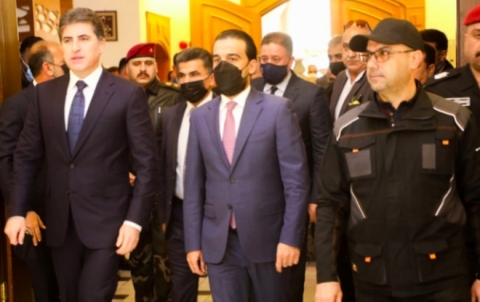 نيجيرفان بارزاني والحلبوسي يصلان النجف نيجيرفان بارزاني والحلبوسي يصلان النجف