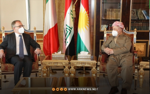 الرئيس بارزاني يستقبل سفير إيطاليا في العراق الرئيس بارزاني يستقبل سفير إيطاليا في العراق