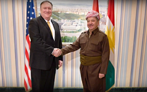 سهروك بارزانى ل گهل پومپيو رهوشا كوردستانا سووريێ گهنگهشه كر سهروك بارزانى ل گهل پومپيو رهوشا كوردستانا سووريێ گهنگهشه كر