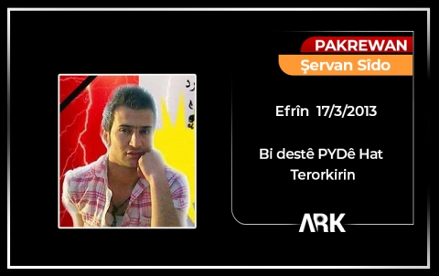 Efrîn .. 6 sal li ser şehîdbûna Şervan Sîdo re derbas bûn 