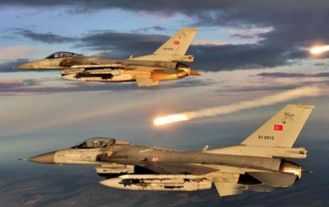 Turkish jets fly over northern Syria