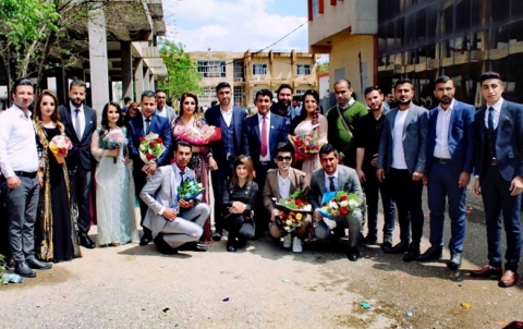 Hawler .. Graduation a number of Syrian Kurdish students from  Salahuddin University 