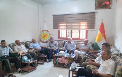 وفد من منظمة جل آغا للحزب الديمقراطي الكوردستاني - سوريا  يزور مكتب محلية الشهيد برهك