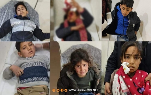 إصابة عدد من الأطفال جراء إطلاق الرصاص الحي علی مدرسة بعفرين 