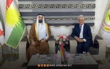 محمد إسماعيل سكرتیر الدیمقراطي الكوردستاني-سوريا يستقبل الشيخ عبدالله أحمد دهام الهادي الجربا 