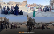 الحسكة.. نساء يقطعن الطريق احتجاجا على انقطاع الكهرباء والمياه 