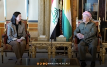 الرئيس بارزاني وفيكتوريا تايلر يبحثان آخر المستجدات في العراق والمنطقة وسوريا 