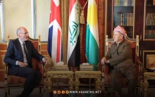 الرئيس بارزاني يبحث مع ستيفن هيتشن أوضاع الشعب الكوردي في سوريا