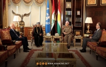 الرئيس بارزاني وبعثة يونامي يتبادلان وجهات النظر حول آخر المستجدات والتطورات في المنطقة