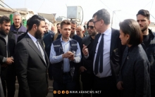 السفير الإيطالي في دمشق يزور مخيمات النزوح في الشمال السوري 