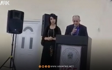 A poem by the poet Roj Diyar Hami in the ceremonies commemorating of the departure of the artists Muhammad Sheikho and Saeed Youssef