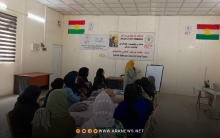 Akre Camp.. Barzani Charity Foundation opens a sewing course for 18 women and girls