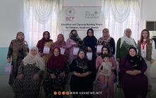 بارزاني الخيرية تختتم دورة لتعليم الخياطة في مخيم باسرمة 