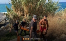 غرق لاجئ سوري قبالة شاطئ عمشيت بلبنان