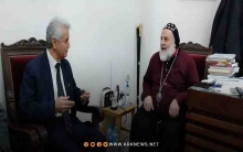 رئيس المجلس الوطني الكوردي يزور مطران الجزيرة والفرات للسريان الأرثوذكس