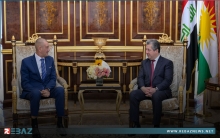 مسرور بارزاني يستقبل إيفان يوريتش سفير كرواتيا لدى العراق
