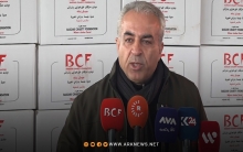 موسى أحمد: أول قافلة مساعدات إنسانية لمؤسسة بارزاني الخيرية ستصل إلی كوباني اليوم 