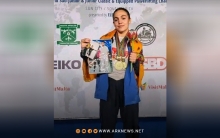 Kurdish Teenager Mirghan Haji Wins Three Gold Medals at World Powerlifting Championships