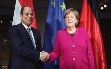 ميركل ترحب بالمبادرة المصرية لحل الأزمة في ليبيا