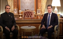 نيجيرفان بارزاني يستقبل بريجيش كومار القنصل العام الهندي في إقليم كوردستان 