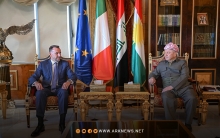 الرئيس بارزاني يستقبل السفير الإيطالي لدى العراق