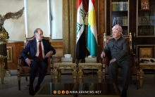 الرئيس بارزاني يستقبل القنصل العام الجديد لفرنسا في أربيل