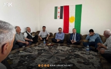Dr... Abdel Hakim Bachar and Abdullah Kaddo visit Rajo district in Afrin