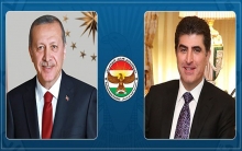 اردوغان يهنئ نيجيرفان بارزاني 