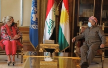 بارزاني وبلاسخارت يؤكدان على ضرورة تهيئة الظروف لعودة نازحي شنكال