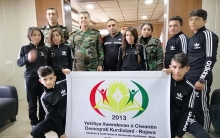 زيارة وفد من فريق التايكواندو لفرع الحسكة  في YXCDK-R إلى مقر قيادة بيشمركة روج 