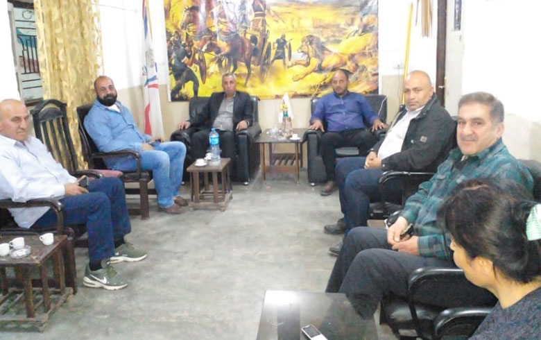 وفد من محلية تل تمر للـ ENKS يزور مكتب الحزب الآشوري مهنئاً بحلول عيد أكيتو