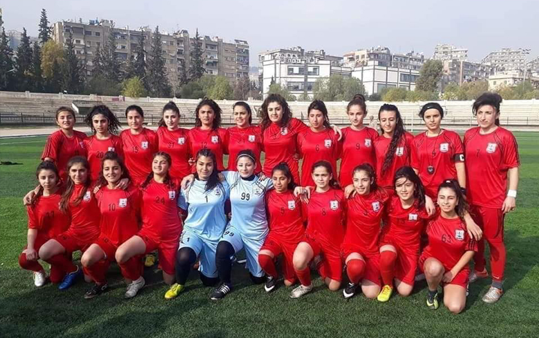 Amouda Women team wins first place in the Syrian Football League