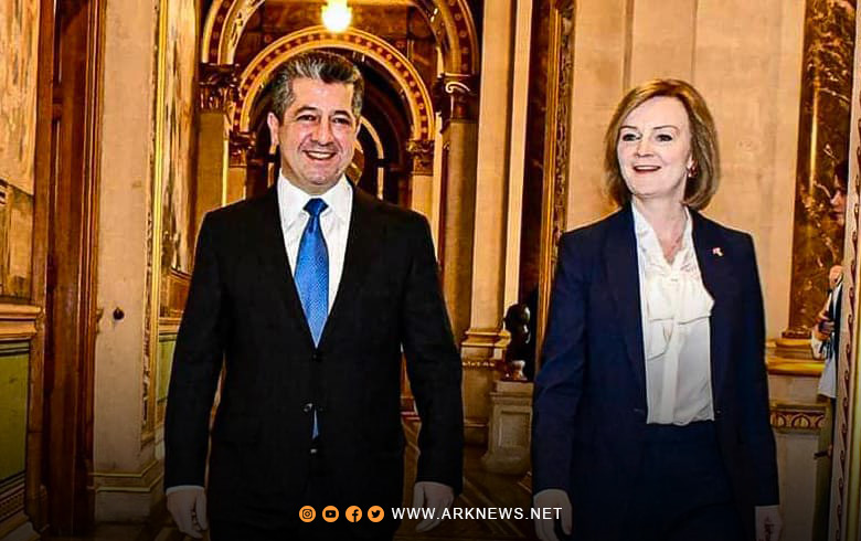 ليز تراس: كوردستان وبريطانيا تجمعهم قيم مشتركة وملتزمون بحماية أمن إقليم كوردستان واستقراره