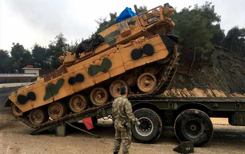 Bo yekem car Turkiyê çekên pêşketî li ser sînorê Sûriyê bicih dike
