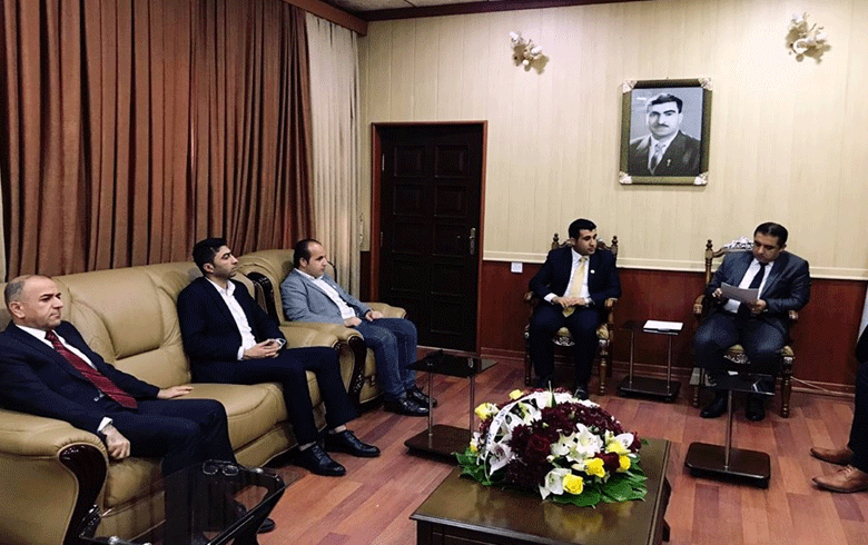 A delegation from SYUDK-W visits the Minister of Education in the Kurdistan Region